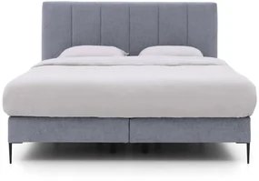 Goossens Boxspring Ease Solid Incl. Matras, Vlak 180 x 210 cm (=2x 90 x 210 cm) met hoofdbord + 2x matras shapes 1