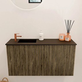 Mondiaz Joya 80cm toiletmeubel dusk met wastafel faye links 1 kraangat urban