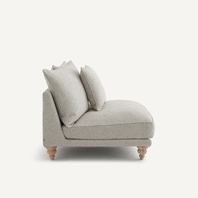 Bank in structuurviscose en linnen, LAZARE