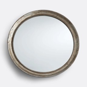 Ronde spiegel in massief mangohoutØ100 cm, Afsan