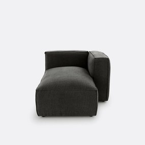 Modulaire longchair van getextureerde stof, Seven