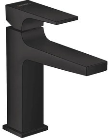 Hansgrohe Metropol 110 wastafelkraan - 18.4cm hoog - push open waste - voorsprong 13.5cm - mat zwart 32507670