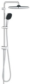 GROHE Vitalio Comfort 250 QuickFix Regendoucheset - hoofddouche - 25cm - vierkante handdouche - 2 straalsoorten - chroom 26698001