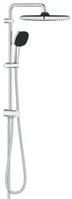 GROHE Vitalio Comfort 250 QuickFix Regendoucheset - hoofddouche - 25cm - vierkante handdouche - 2 straalsoorten - chroom 26698001
