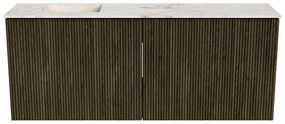 Mondiaz Joya DLux 100cm toiletmeubel shadow met wastafel faye links 1 kraangat frappe