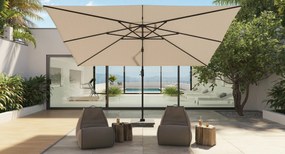 Platinum Challenger Premium T1 4x3 m - Champagne Sandstone met Marbella voet en hoes