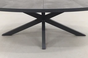 Jasmine Black/Silva 240x115 cm. ovale tuinset - 7-delig