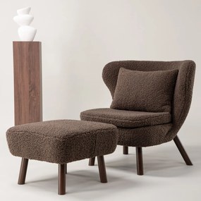 Teddy Fauteuil Met Voetenbank