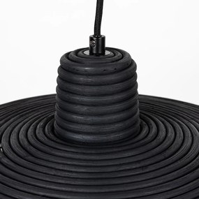 Zuiver Balance M Ronde Hanglamp Zwart Rotan 45 Cm