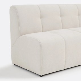 Modulaire bank, 3-zits, van fijn chenille, ANETA