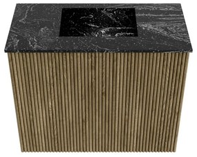 Mondiaz Joya DLux 50cm toiletmeubel dusk met wastafel faye midden zonder kraangat lava