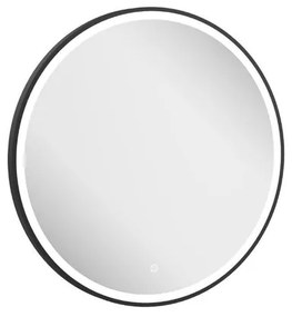 Crosswater Infinity Spiegel - met verlichting - rond - 70cm - mat zwart IF_MIRROR70MB