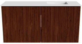 Mondiaz Joya 80cm toiletmeubel ruby met wastafel faye rechts 1 kraangat talc