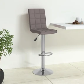 vidaXL Barkruk stof taupe