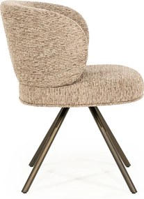 Eleonora Jayson Eetstoel Brons Frame Taupe