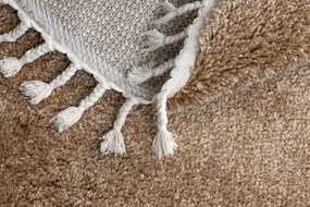 Tapijt BERBER 9000 ROND beige, Berber marokkaanse shaggy