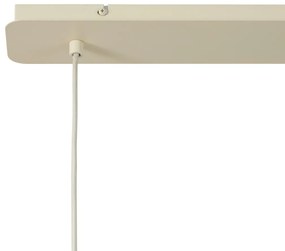 Japandi hanglamp beige met stoffen kap 2-lichts - Bida