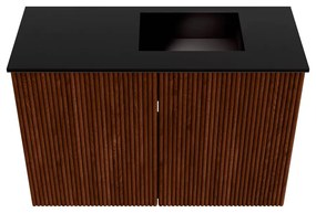 Mondiaz Joya 60cm toiletmeubel ruby met wastafel faye rechts 1 kraangat urban