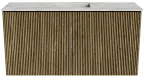 Mondiaz Joya DLux 80cm toiletmeubel dusk met wastafel faye midden zonder kraangat glace