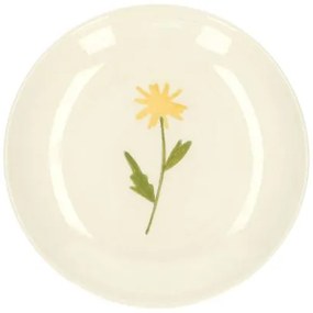 Gebaksbordje, steengoed, paardenbloem,Ø 16 cm