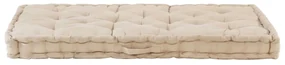 vidaXL Palletvloerkussen 120x80x10 cm katoen beige