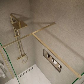 Saniclear Brass stabilisatiestang 100cm geborsteld messing - mat goud
