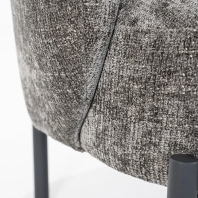 By-Boo Oasis Bruine Fauteuil Met Ronde Rugleuning