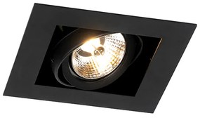 Set van 6 Moderne inbouwspot zwart verstelbaar - Oneon 70