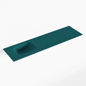 MONDIAZ LEX Smag solid surface inleg wastafel voor toiletmeubel 110cm. Positie wasbak links