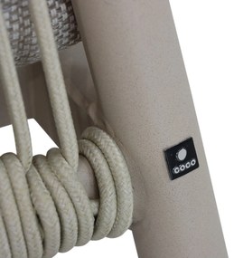 Hoek loungeset 6 personen Aluminium/rope Taupe  Coco Sevilla