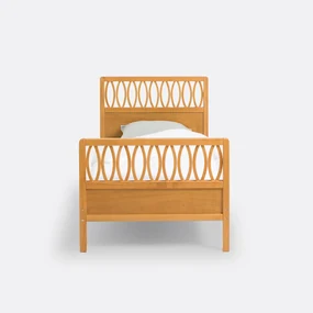 Vintage bed + lattenbodem, Malu