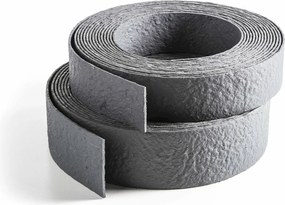 Ecolat kunststof afboording - H: 14cm x L: 10m - grijs - rol