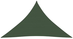 vidaXL Zonnezeil 160 g/m² 3x3x4,2 m HDPE donkergroen