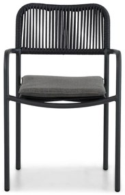 Tuinset 6 personen 240 cm Aluminium/rope Grijs Coco Penya/Ellisse