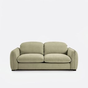 3-zits slaapbank in gemêleerd polyester, met hoofdsteunen, ISLA