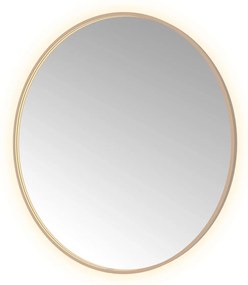 Hotbath &More Round spiegel 120cm geborsteld koper PVD