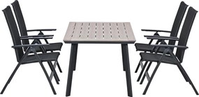 Garden Impressions Santana tuinset 5-delig verstelbaar - Penedo tuintafel 160x90 cm