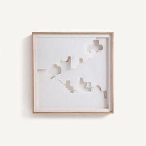 Wandkader, uitgesneden papier, NYMIA