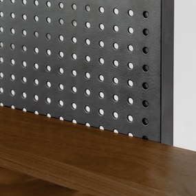 Kave Home Nadyria Open Kast Modern Retro Walnoot - 100x41x180cm.