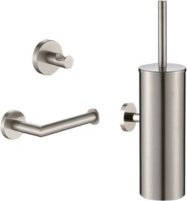 Plieger Vigo toiletaccessoiresset 3-delig geborsteld chroom