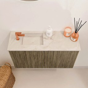 Mondiaz Joya DLux 70cm toiletmeubel dusk met wastafel faye links 1 kraangat frappe