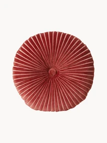 Rond handgemaakt katoenen kussen Ripple, Ø 35 cm