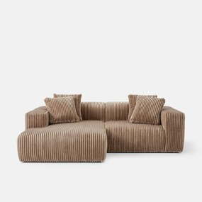 XL corduroy hoekbank links, LIORA