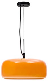 Kave Home Reig Retro Hanglamp Oranje Glas