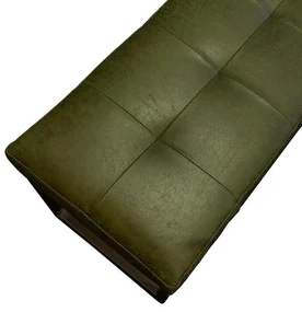 Eetkamerbank - Atlanta - leer Colorado groen 08 - 160 cm