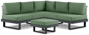 Hoek loungeset 5 personen Aluminium Grijs Lifestyle Garden Furniture Lorenzo