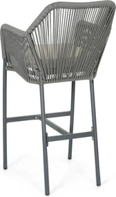 Barstoel Rope Grijs-antraciet De Laan Marbella