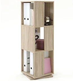 FMD Draaikast open ontwerp 34x34x108 cm eikenkleurig