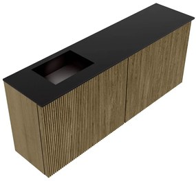 Mondiaz Joya 100cm toiletmeubel dusk met wastafel faye links zonder kraangat urban