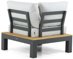 Loungeset 6 personen Aluminium/Teak Grijs Lifestyle Garden Furniture Vittoria
